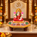 Marble Laxmi Ji Pooja Chowki | Premium Home Mandir Decor