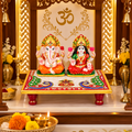 Marble Laxmi Ganesh Ji Pooja Chowki | Premium Home Mandir Decor